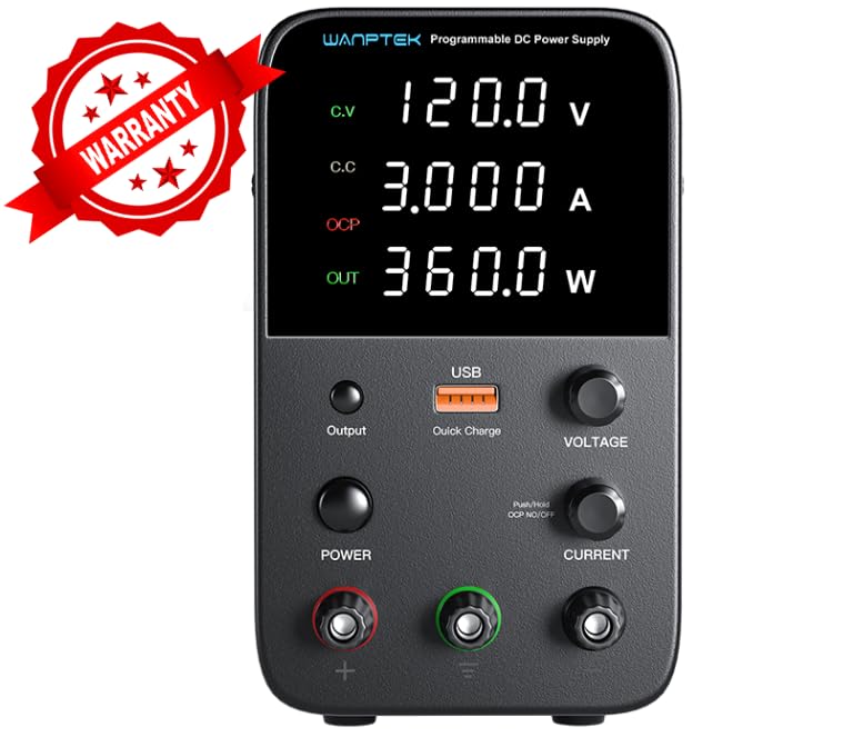 Image of WANPTEK-CHAALAKAM SMPS Variable DC Power Supply 0-120V & 0-03A (360W) WPS1203H - 03 Window 04 Digit Display