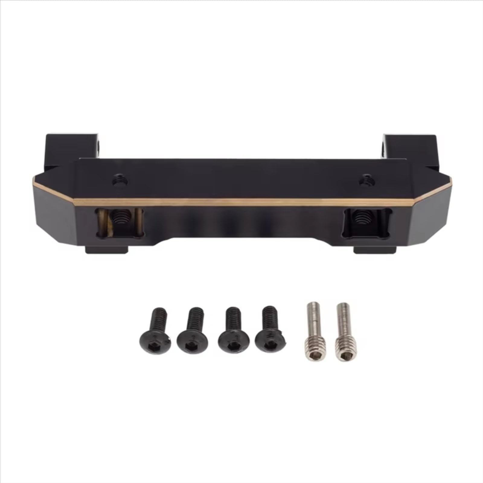 Componentes Auto RC Compatible con Traxxas para TRX-4 1/10, Trepador De Control Remoto, Piezas Mejora Coche, Accesorios, Servo Montaje Parachoques Delantero Latón