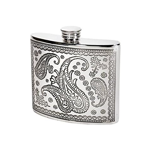 Wentworth Pewter - Petaca de Peltre Paisley, 6 oz Cover