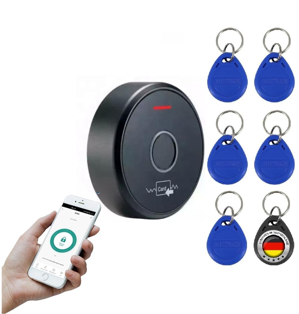 MATHFEL Smart Lock - Serrure électronique pour porte d'entrée - Serrure à code résistante aux intempéries avec RFID, IP66, 2 relais - Gâche électrique à code, serrure intelligente, serrure automatique