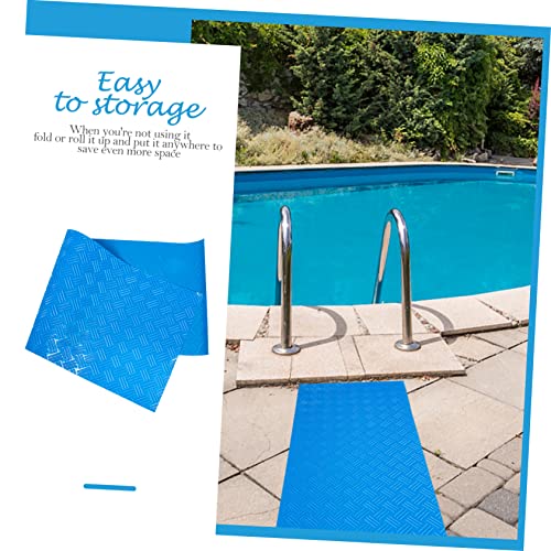 Alfombra antideslizante para piscina 91x23 cm azul miniatura 5