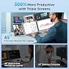 Laptop Monitor Extender, 15 1080P FHD Triple Screen Extender for 15-17.3 Laptop, Ultra-Thin Screen Extender Portable Laptop for Study Office Gaming Business Trip Use Mac/Windows/Chrome (15.2 Inches)