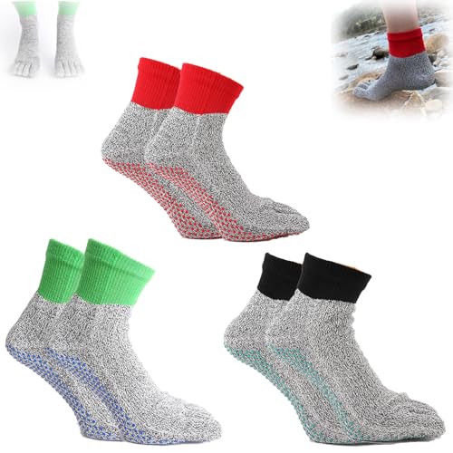 Konjoun Barefoot Socks,Konjoun Grounding Socks,Konjoun Socks Outdoor,Toe Separator Socks,Breathable (Medium,All)