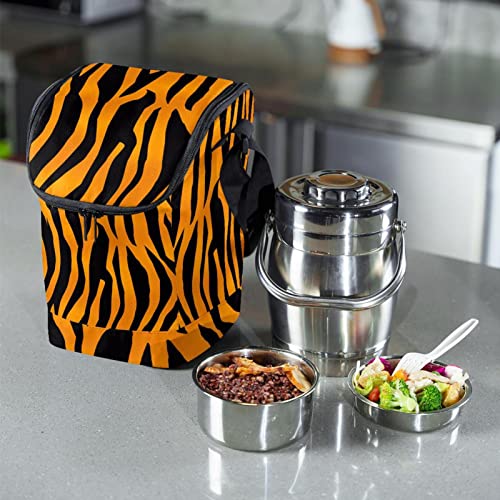 Bolsa de almuerzo pequeña reutilizable para evitar cargas pesadas al comer fuera 7