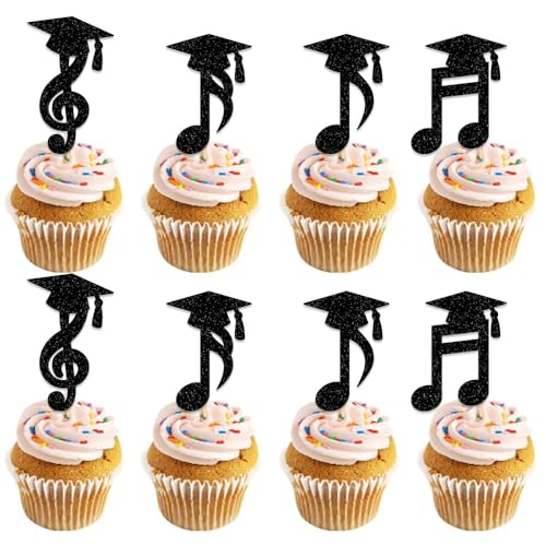 Décorations de cupcakes notes de musique pour décorer facilement vos gâteaux de remise de diplôme