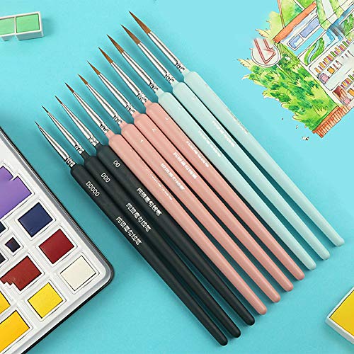 Jowoart 10Pcs Miniature Paint Brushes thumb #6