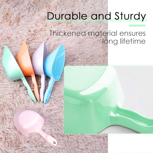 ThinkPet Melamin Tierfutter Messlöffel, 1 Tasse 1/2 Tasse 1/4 Tasse mit klaren Messlinien für Hund, Katze, Vogel und Kaninchen, langlebig, hundefutter futterschaufel, spülmaschinenfest-Hellgrün