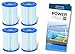 Produktbild Bestway 58094 Filterkartusche Große II, 2 x Doppelpack (4 Kartuschen) mit POWERHAUS24 Pflegefibel! - Auch für Intex® geeignet