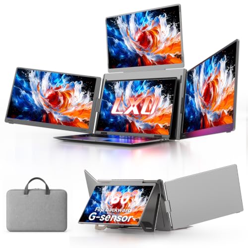 Image of LXU 16 inch Laptop Screen Extender Quad Monitor 1200P