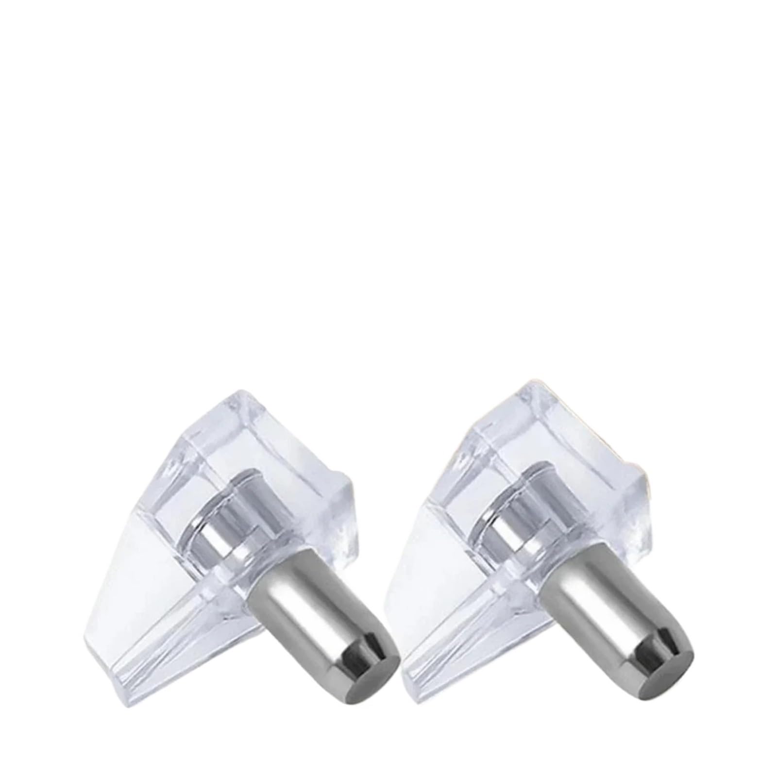 Clavijas transparentes for estante, separador de soporte Metal, estantes fijos for guardarropa, for placa vidrio, 500/200/50/10 Uds(500PCS)