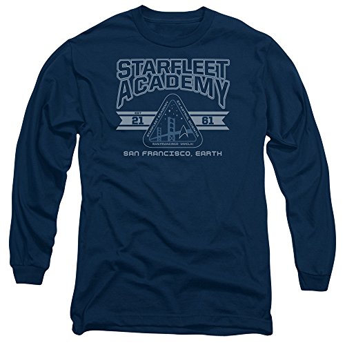 T-shirt Star Trek Starfleet Academy manches longues bleu marine taille L mixte Trevco