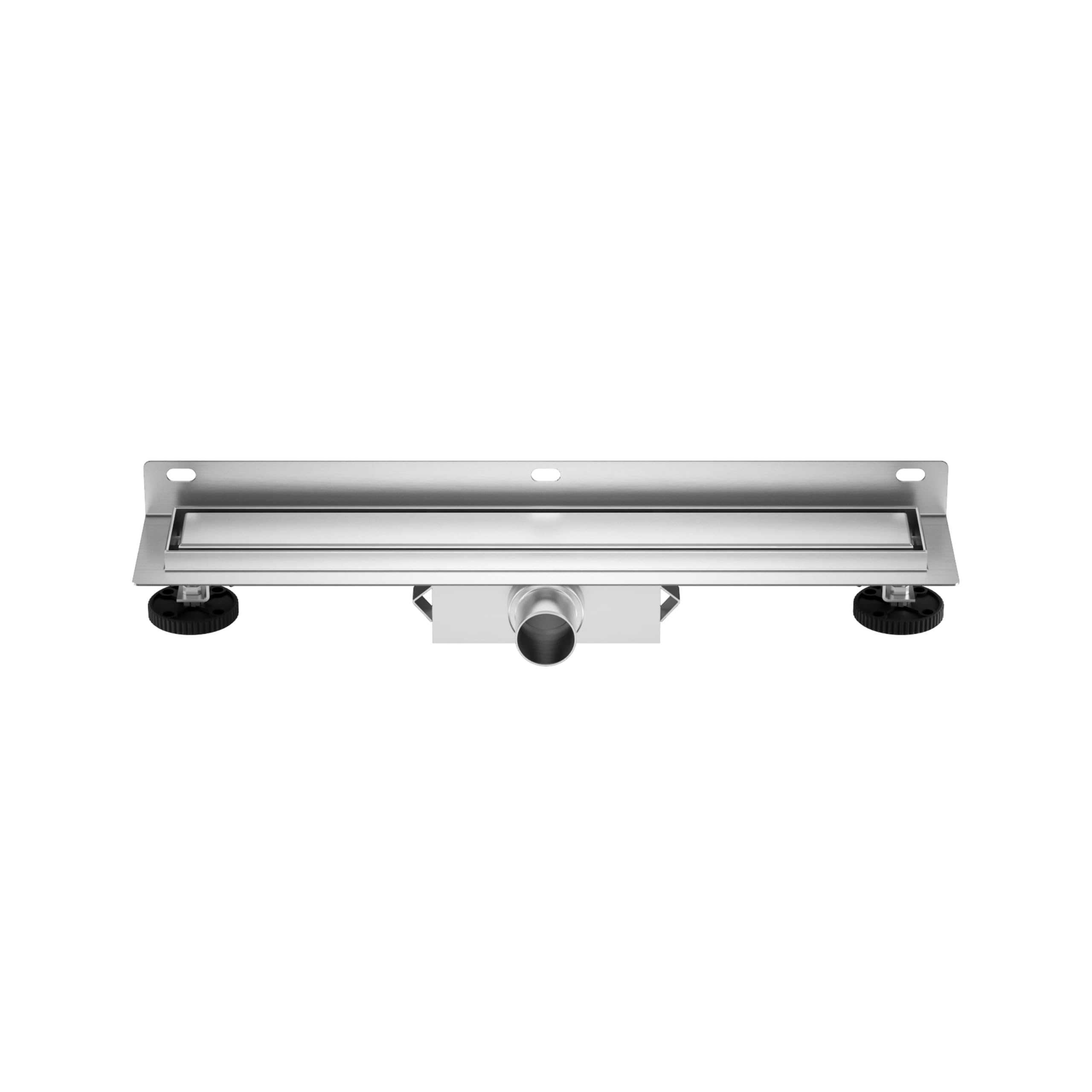 Canaleta de Ducha 50 cm, Desagüe de Pared INOX para Ducha - Canal de Drenaje Acero Inoxidable AISI 304, Rejilla con Sifón Antiolores Diseño Moderno para Baño y Ducha de Obra