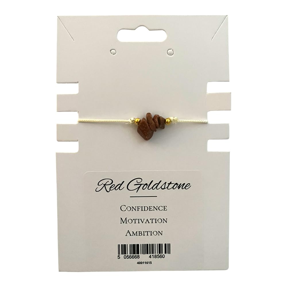 VIE Gemchips Wristlet, Red Goldstone