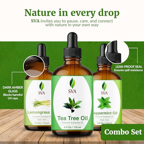 Aceites SVA Té Árbol, Hierba Limón y Menta 4 oz Combo miniatura 7