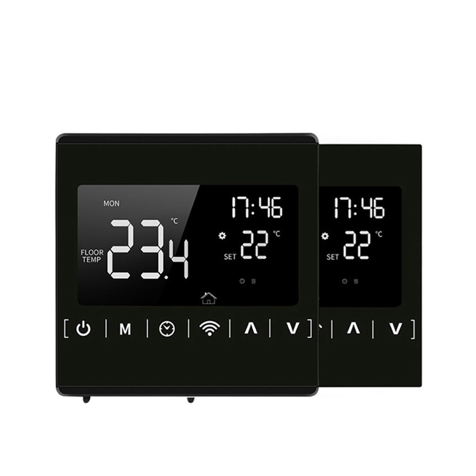 Inteligentny termostat Wifi woda/elektryczne ogrzewanie podłogowe/regulator temperatury kotła gazowego dla inteligentnego życia OszczęDza Energię I Koszty Ogrzewania(Black Frame,Electric Heating)