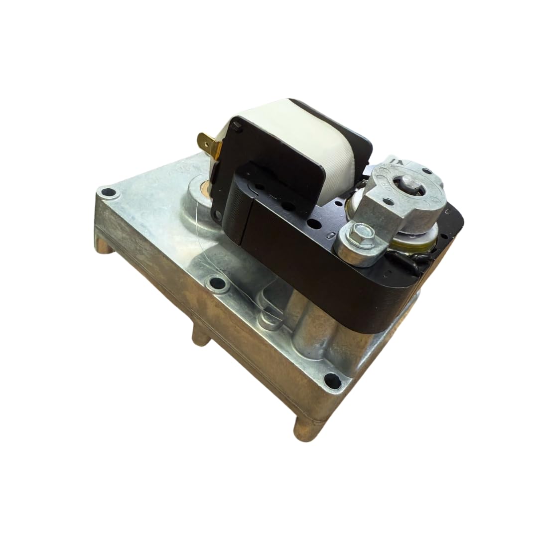 Motoriduttore velocità: 1rpm, diametro albero: 9.5mm, per stufe e caminetti a pellet: ANSELMO COLA, ENVIRO, KALOR, MCZ, PALAZZETTI, ROYAL, THERMOROSSI