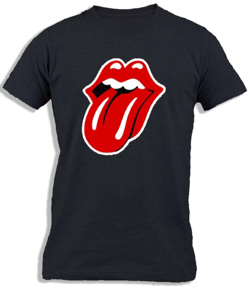 Ay Cabron™ Rolling Stones | Rock Band | Lick Tongue Out Funny | Licking Lips Cotton T-Shirt For Men