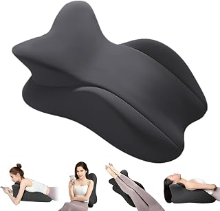 Memory Foam Ergonomic Rest Pillow, Couples Pillow for Sleeping, Reading Pillow for Bed, Ergonomic Support for Back Pain, Acid Reflux & Sitting Up, Ideal for Massage (Size 22.8 * 14.8 * 9 inch )
