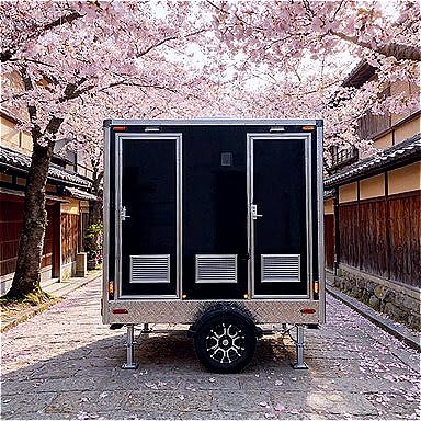 Towable Dual-Stall Camping Toilet