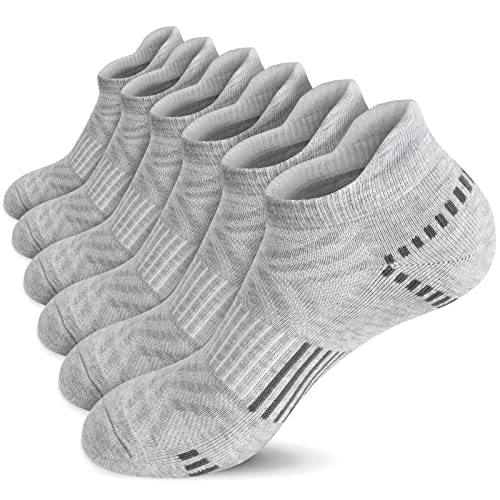 Airacker Ankle Athletic Running Socks Cushioned Sports Low Cut Tab Socks for Men & Women