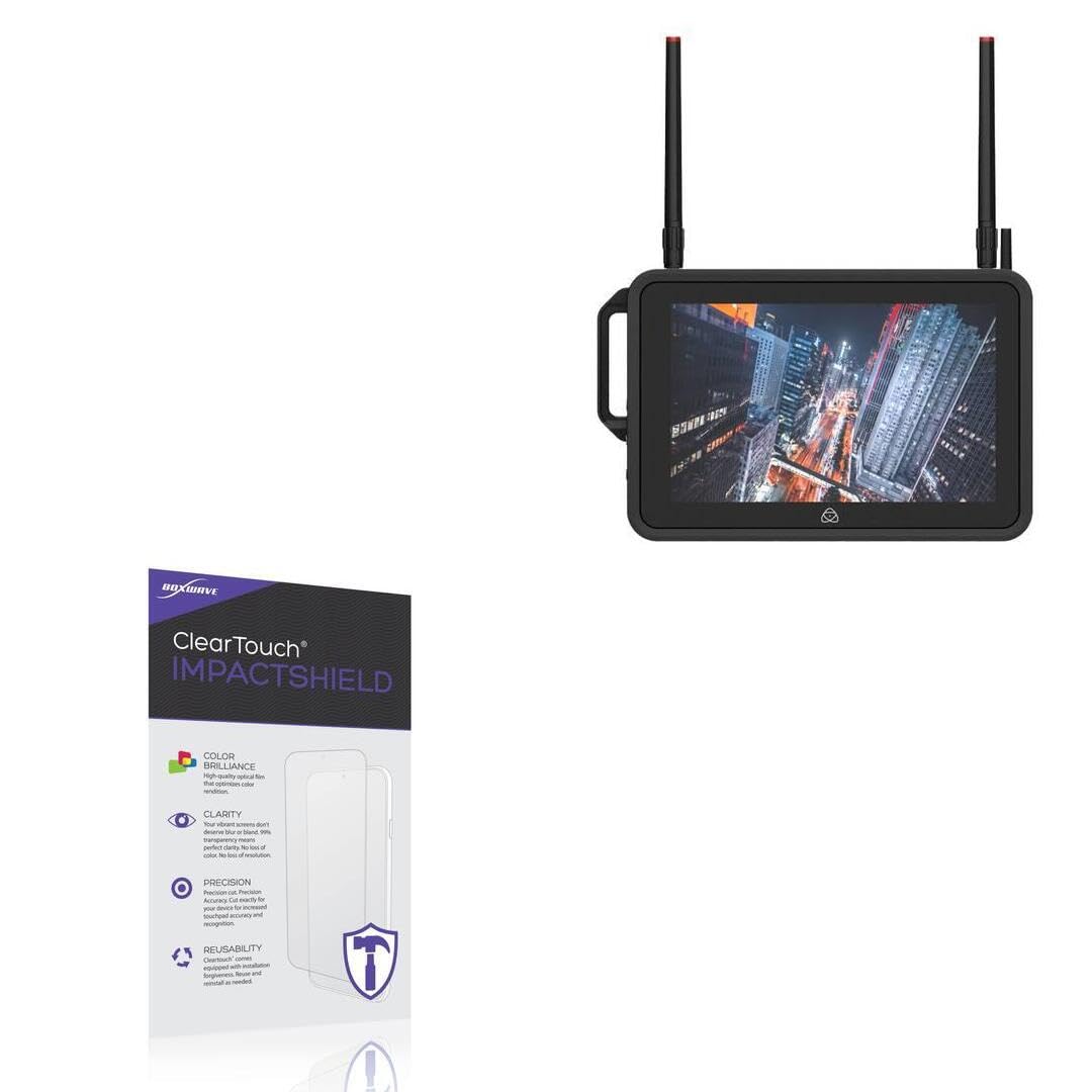 BoxWave Screen Protector Compatible With Atomos Shogun Connect - ClearTouch ImpactShield (2-Pack), Impenetrable Screen Protector Flexible Film