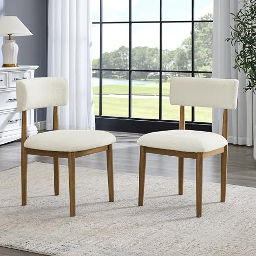 Roundhill Ellis Boucle Dining Chairs Set of 2