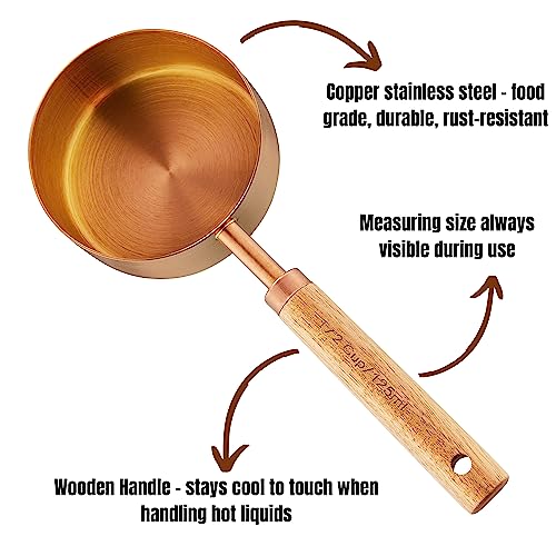 Copper-Stainless-Steel-Measuring-Cups-and-Spoons-Set-of-8-Wooden-Handle-with-US-Measurements-Metric-Cups-and-Spoons-for-cooking-and-baking
