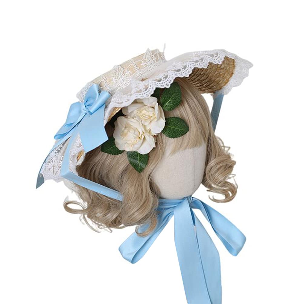 * antique doll ❀ ストローハットと蝶ネクタイ ミニョネットboy antique doll ❀ ストローハットと蝶ネクタイ ミニョネットboy