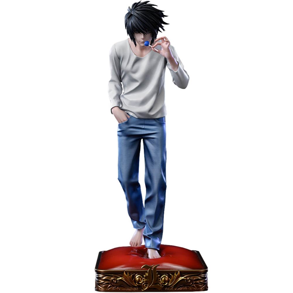 L Lawliet figurka wymienne akcesoria figurka anime stojąca PCW model L figurka kolekcjonerska dekoracja na biurko ozdoby prezent dla fanów 30 cm