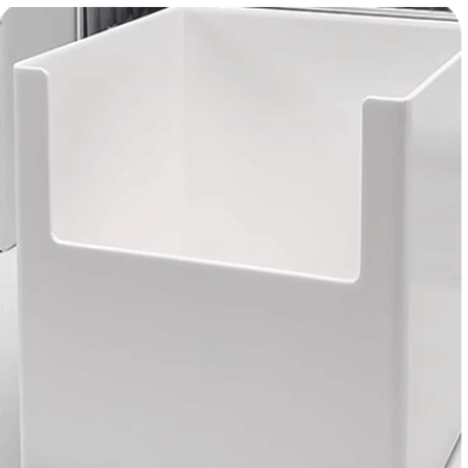 Pratico Scatola portadocumenti in plastica Scatola portadocumenti da tavolo Scatola portadocumenti per ufficio impilabile Scatola portadocumenti bianca Cestello portadocumenti verticale Versatile