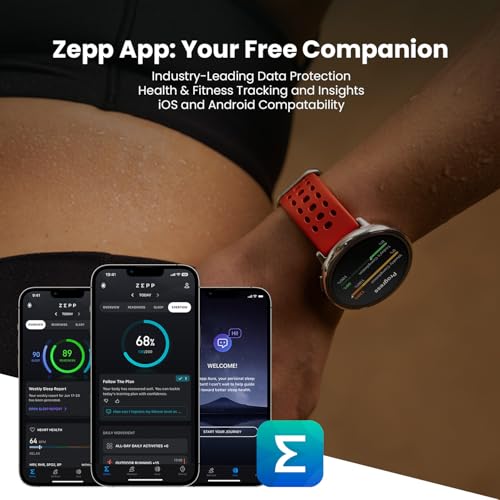 Image of Amazfit Active 2 Smart Watch 44mm, GPS Maps with Direction, Fitness Tracker, 10 Day Battery, Sleep Monitor, 160+ Sport Modes, Water Resistant, Black Silicone (Renewed)