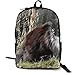 Produktbild Katzen-Rucksack mit Fellgras-Ständer, Schulrucksack, Büchertasche, Reisetasche, Laptoprucksack, lässiger Tagesrucksack für Kinder, Studenten, Erwachsene