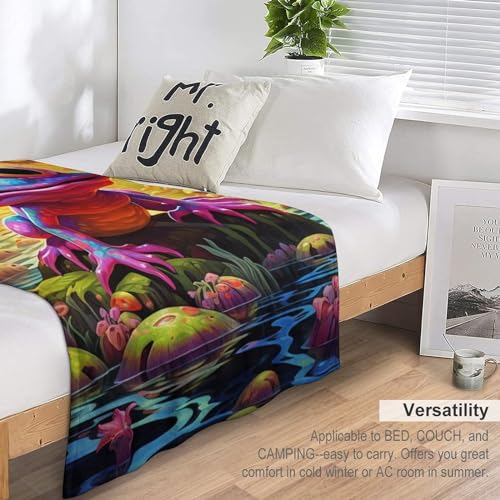 Jeté de lit pratique et chaud en flannel de 100x130 cm - 7