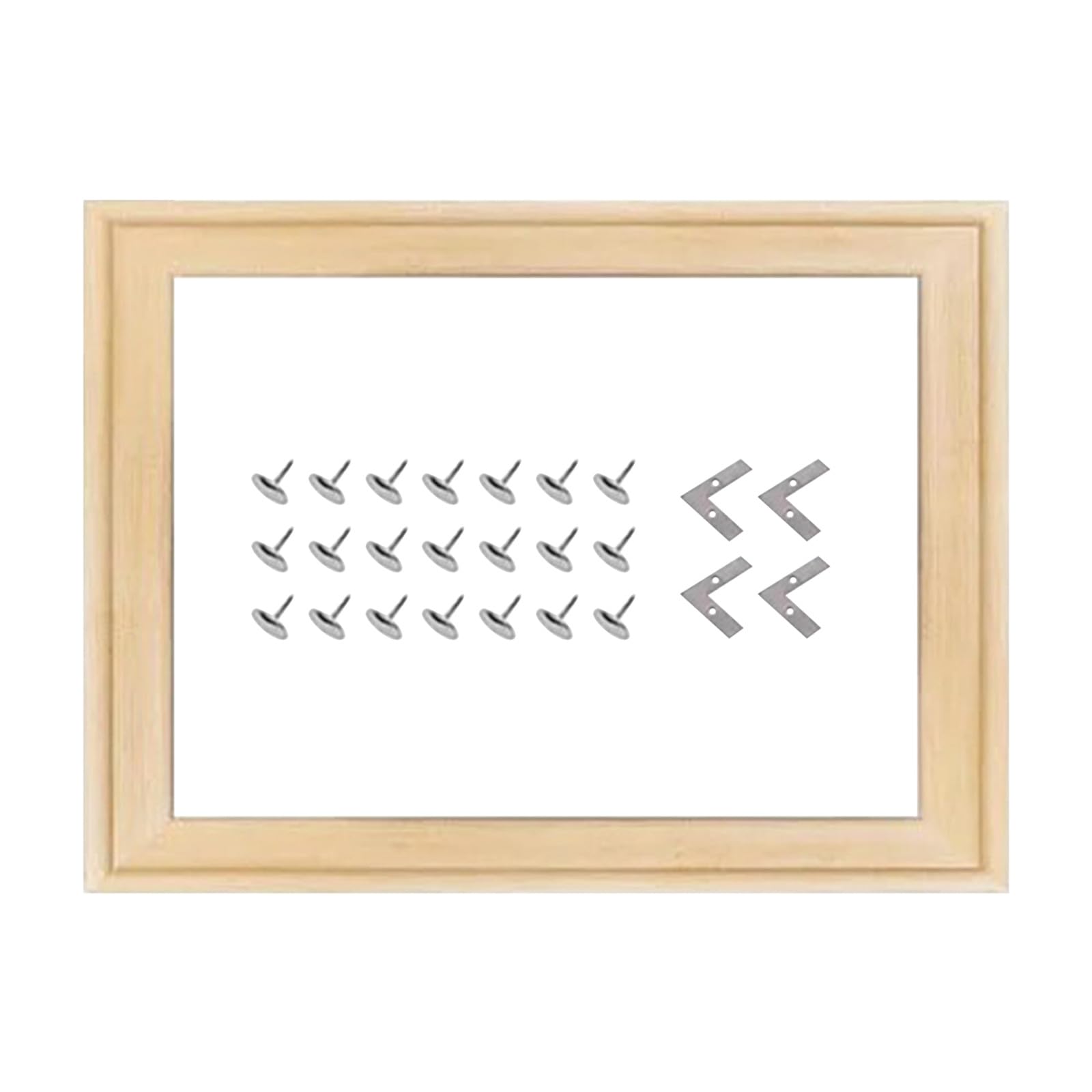 Heoaaoeh Wooden Art Frames for Canvas 15.7 x 31.5 in (40 x 80 cm) Wood Stretcher Bars Kit Oil Paintings Wood Frame DIY Wall Art Decoration, Accessories Included