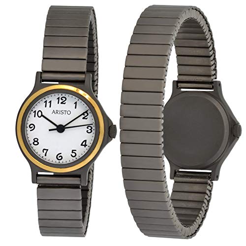 Montre à quartz suisse Ronda 763 Aristo 01Ti Titan étanche et légère pour homme
