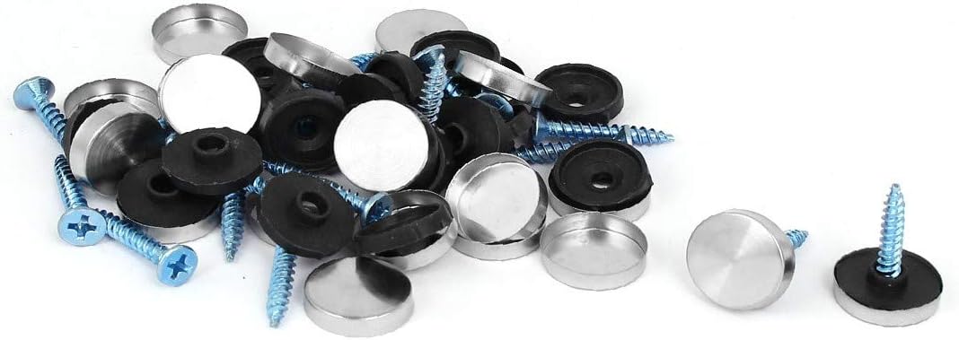 New Lon0167 Advertising Glass Featured Mirror Stainless Steel reliable efficacy Nails 16mm Cap Diameter 20pcs(id:0d1 fb fd ca7)