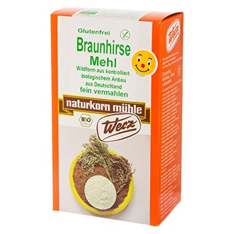 Werz Braunhirse gemahlen glutenfrei, 1er Pack (1 x 500 g Packung) - Bio Cover