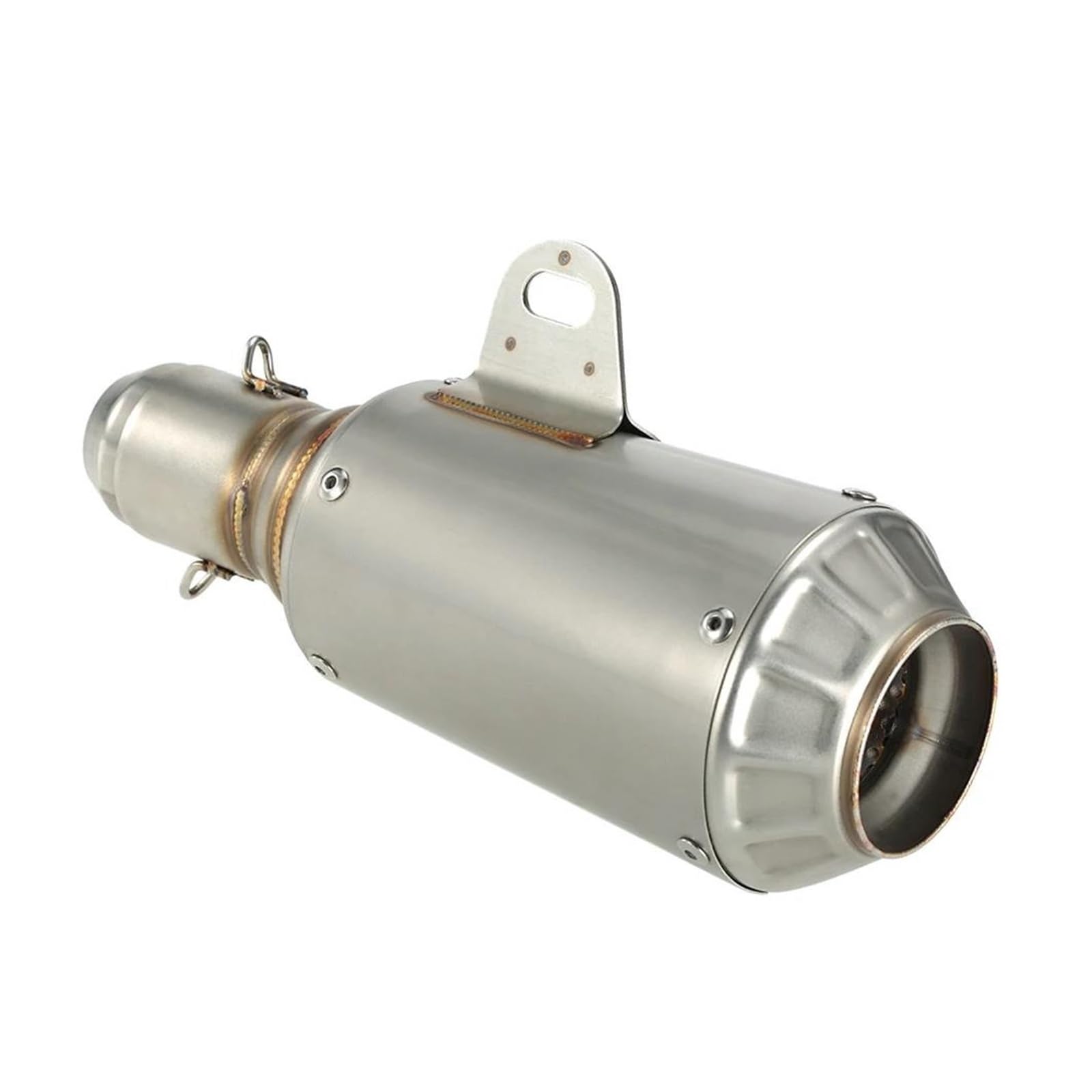 Silenziatore Per Tubo Di Scarico Moto In Acciaio Inossidabile Con Diametro Interno Ingresso Universale Da 51 Mm | Terminale Scarico Moto Scarico Moto Slip On