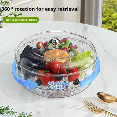 Plateau à légumes de service fraîcheur avec couvercle transparent