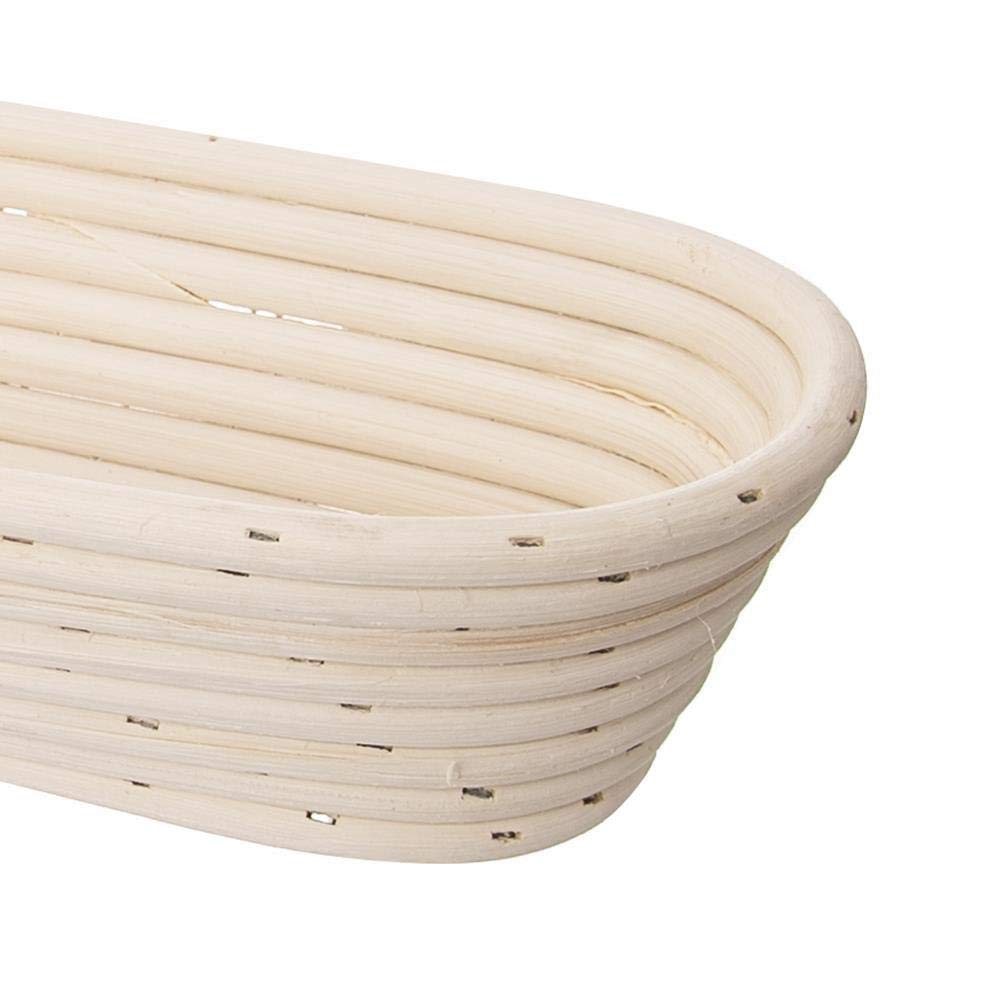 Rattan Banneton Bread Basket Proving Basket Baguette Shaped Rattan Large - Image 2