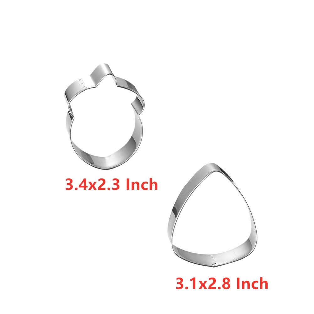 Lot De 6 Emporte-Pièces En Acier Inox Pour Cookies D'Automne - Formes Citrouille, Feuille D'Érable, Écureuil