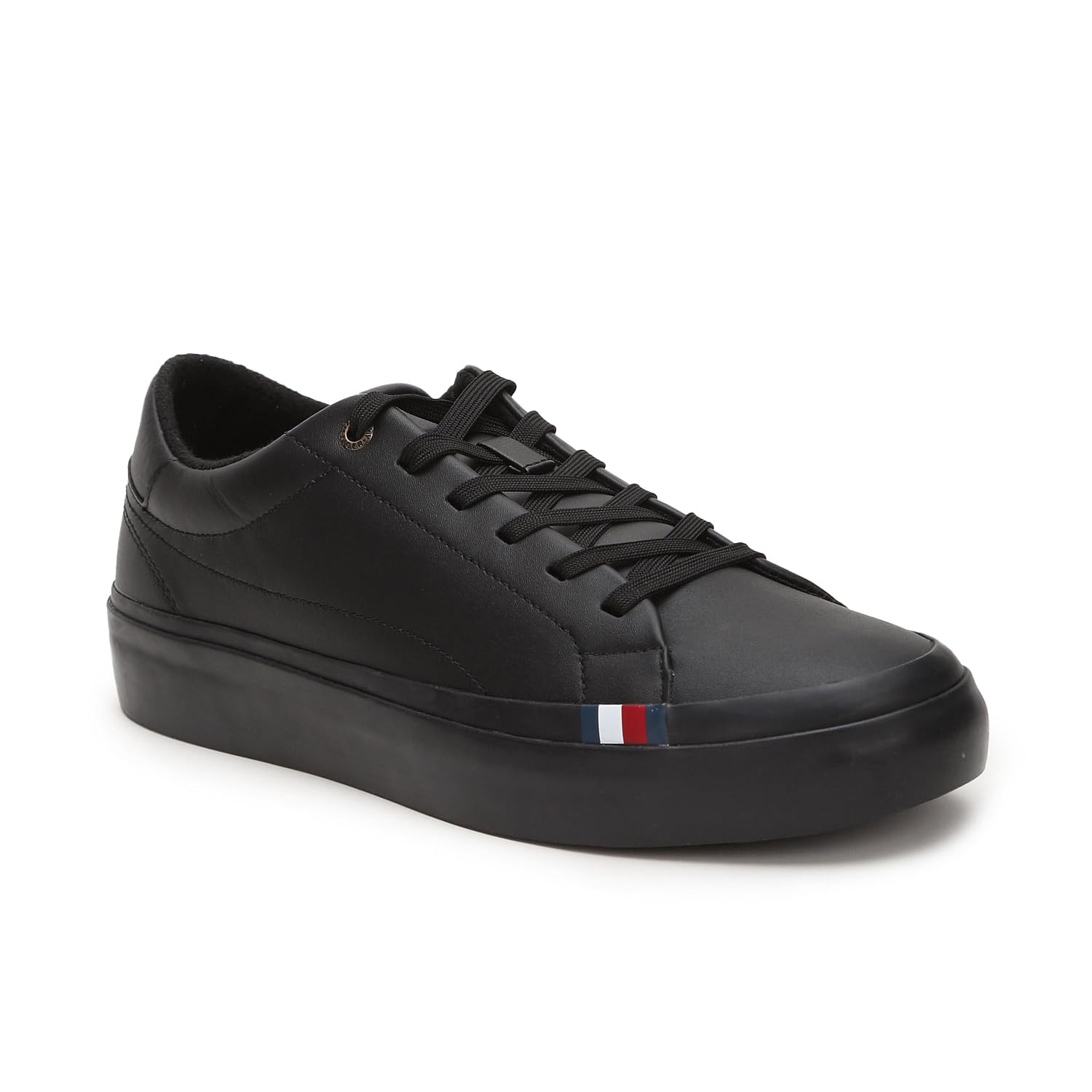 Tommy Hilfiger Leather Solid Black Men Flat Sneakers (F23HMFW076) Size- 42 (B0CKWCG2DN) Amazon Price History, Amazon Price Tracker