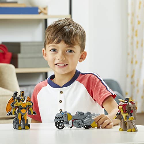 Transformers Dinobot Adventures Dinobot Squad Grimlock, Dinobot Snarl, and Predaking 3-Pack Converting Figures, 4.5-Inch Toys, Ages 3 and Up (Amazon Exclusive) - image 4