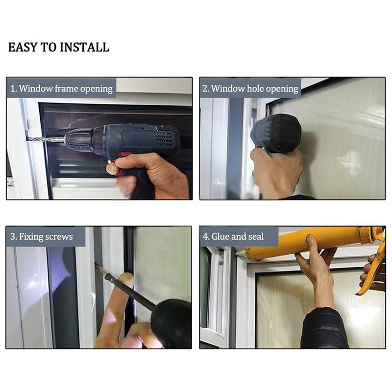 Ventana de concesión plegable, empotrada y deslizante hacia arriba, ventana de servicio ventilada para food trucks, cobertizos, cocinas domésticas y pequeños cafés.