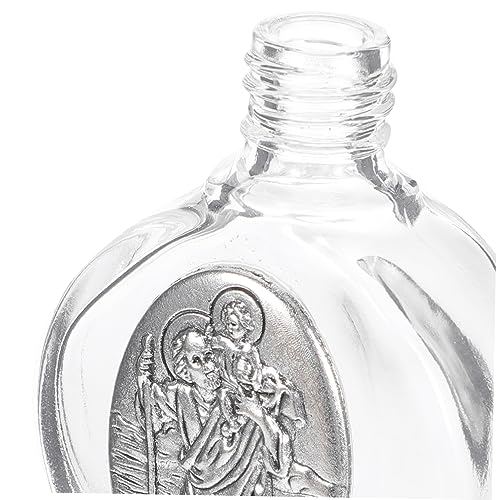 Bouteille eau bénite baptême catholique Healeved flacon portable décoratif