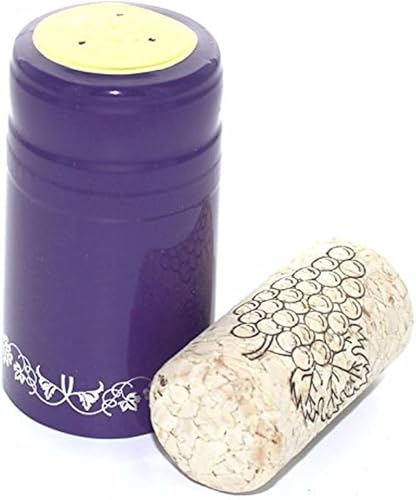 Home Brew Ohio Paquete profesional de corcho-PVC (púrpura con uvas plateadas)
