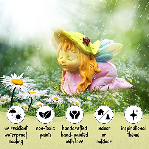 Wild Pixy Fairy Garden Set - Baby Miniature Fairy Garden Accessories Kit Springtime Collection With Gorgeous Baby Garden Fairies And Garden Animals Indoor Ornaments Or Outdoor Figurines #TOP5