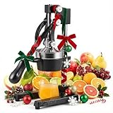 CO-Z Commercial Grade Citrus Juicer Hand Press Manual Fruit Juicer Juice Squeezer Citrus Orange Lemon Pomegranate (Black)