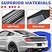 HECASA Trunk Spoiler Compatible with 2015-2023 Ford Mustang V6 V8 Shelby GT EcoBoost Base Coupe 2-Door, Rear Spoiler Wing Trunk Spoiler Lid Wing Painted ABS Plastic Black