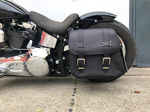 Diablo zwart compatibel met Harley Davidson swingtas zadeltas Softail
